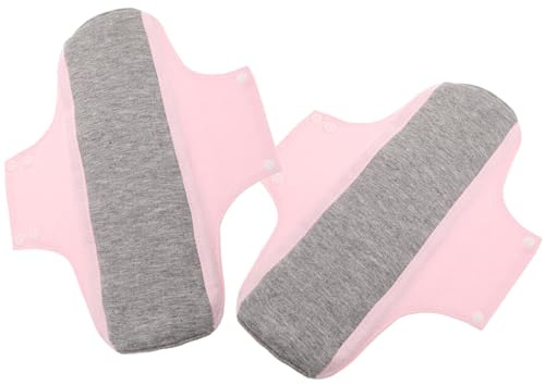 Yardenfun Compresas Higiénicas Lavables 2 Piezas de Algodón para y Cuidado Recuperación y Reutilizables Ultra Finas para Incontinencia Urinaria Posparto