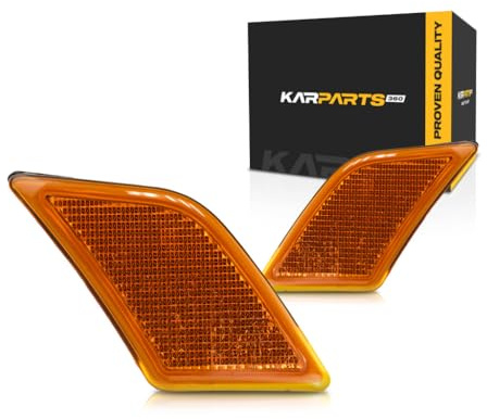 CarLights360 For Mercedes-Benz C-Class Side Marker Light Assembly Unit 2008 09 10 2011 Driver and Passenger Side | Pair | DOT Certified | For MB2554100 | MB2555100