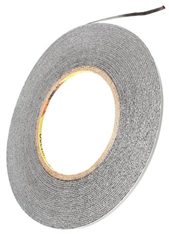 TuToy 50M schwarzes doppelseitiges klebendes Klebeband für Auflage-Handy-Schirm - 3Mm