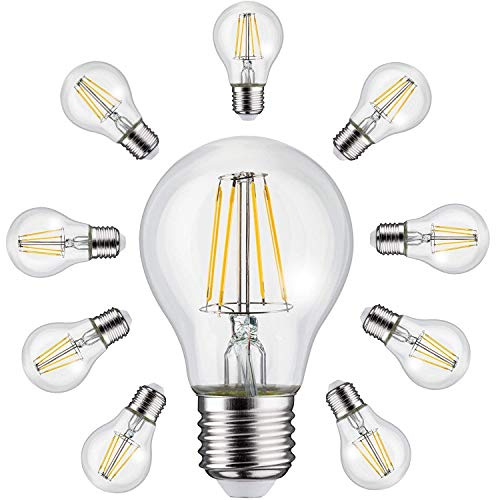 Maclean MCE280 10-er Pack Retro Edison Filament Glühbirne LED E27 Vintage Dekorative Glühlampe Beleuchtung Birne Warmweiß 3000K 230V (10x 11W 1500lm)