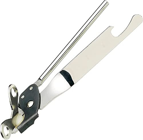 AEX Stainless Steel Butterfly Portable Manual Can Opener - Safe, Heavy Duty Tin Opener UK with Non-Slip Handle and Easy Grip- Ideal for Kitchen Sliver
