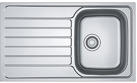 FRANKE Spark SKL 611 101.0511.928 (12267) - Fregadero de cocina (860 x 500 mm, acero inoxidable, reversible, 860 x 500 mm)