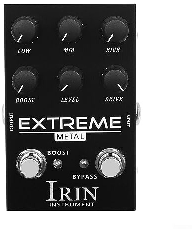Overdrive Pedal de efectos de guitarra, distorsión de diez segmentos de overdrive, dispositivo de efecto ecualizador para guitarra eléctrica, accesorios de guitarra eléctrica True Bypass analógico