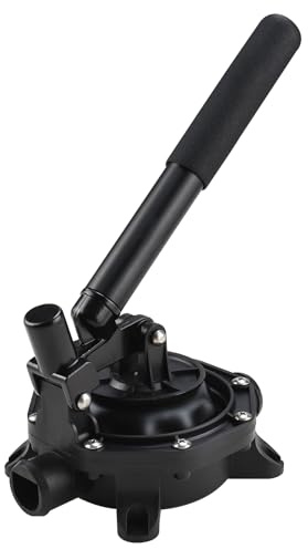 NovelBee 720GPH Manual Bilge Pump,Boat Self Priming Hand Pump with Aluminium Handle,Diaphragm Hand Bilge for Boat Yacht Waste Transfer