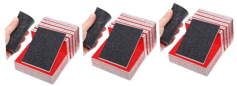 GLEAVI 60pezzi Spugne Abrasive Per Levigatura Auto e Fai Te Include Grit Grit Versatili e Facili Da Usare Per Legno