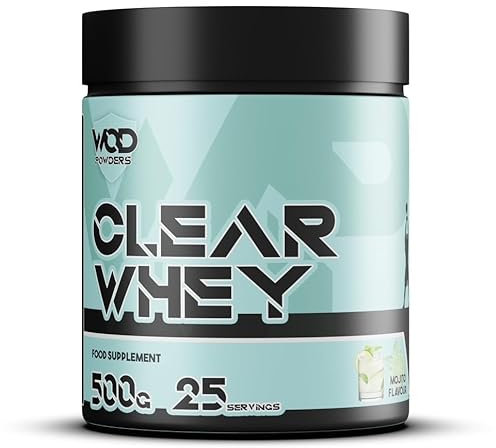 Clear Whey Isolate Protein Powder – Refreshing Protein Shake | Low Lactose, Easy Digesting & High in Protein | Ideal for Workout Recovery – 500g, 25 Servings - Mojito Flavour