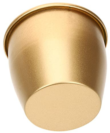 ORFOFE Moderne Metallblumentöpfe Für Sukkulenten Eleganter Pflanztopf Im Minimalistischen Stil Dekorativer Übertopf Für Innenräume Goldene Pflanzgefäße Für Zuhause Und Garten