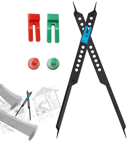Proportionaler Teiler Farbfinder Rad Für Künstler Proportionale Teiler Zeichenwerkzeug Skalenteiler Für Künstler, Studenten, Architekten, Proportionalzirkel Pantograf Zeichenwerkzeug Graustufen