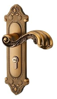 Serrure de porte intérieure, serrure de porte de chambre à coucher, style européen, poignée de porte silencieuse, ancienne serrure de porte en bois(A silencer lock body 138)