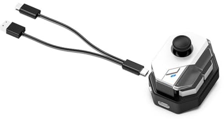 Knoruley Joystick para Juegos Móviles MB02, Gamepad HID para Android e IOS, Conexión Múltiple: TIPO C, USB, Bluetooth