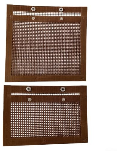 BBQ Essential Lot de 2 sacs de cuisson pour légumes et viande, résistants aux hautes températures (marron)