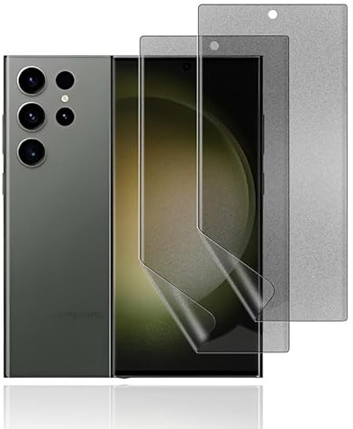 KoasVonson [2 Stück Matt Schutzfolie für Samsung Galaxy S23 Ultra, Hydrogel Displayschutzfolie [Anti-Reflex], TPU Folie Blendschutz, Anti-Fingerabdruck, Gaming-Touch, Selbstheilend