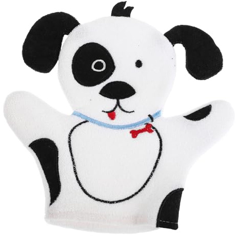 Gatuida Cute Animal Shape Kids Bathing Glove Made of Cloth Adorable Patterns, Easy to Use and Gentle Body Scrubber for Toddlers in Shower and Bath
