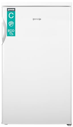 Gorenje RB49CPW Frigorífico de mesa, independiente, congelador, clase de eficiencia energética C, 37 dB, 120 litros, CrispZone, modo ecológico, luces LED, ancho x alto x profundidad: 56 x 84,5 x 59,8