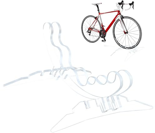 Support de Vélo au Sol,Accessoires De Cyclisme Robustes,Support de Stockage et d'Exposition pour Vélo | pour VTT Voyage Trajets Domicile Garage Appartement Stationnement Extérieur