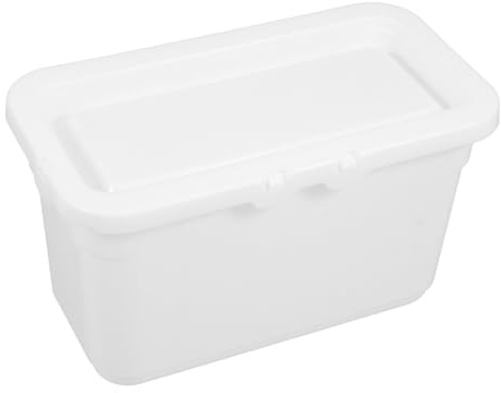 YOSADIER Waschmittel Aufbewahrungsbox Kunststoff mit Deckel 60 Waschperlen Fassungsvermögen Waschküchen Organizer für Waschmittelkapseln und Trocknertücher