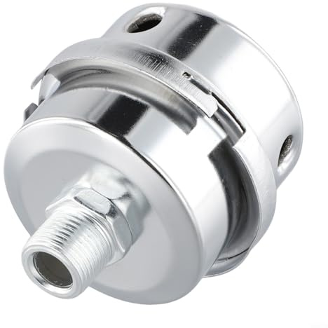 Ölfreies Kompressor-Zubehör, Metall-Schalldämpfer filtert Feuchtigkeit und reduziert Lärm bei 12,5 mm, 16 mm, 20 mm Einlässen (16 mm)