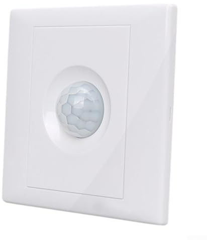 Interruttore crepuscolare automatico, 220 V, montaggio a parete, sensore di luce, interruttore per illuminazione esterna, giardino, controllo LED, tipo 86, bianco