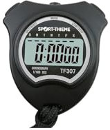 Sport-Thieme Stoppuhr Alpha | Digitale Anzeige | Stoßfest | großes LCD-Display | geeignet für Fußball, Basketball, Laufen, Schwimmen, Fitness und mehr | mit extra großen Tasten