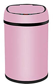 Bote de Basura Inteligente de Acero Inoxidable Cubo de Basura con Sensor para Apertura Automática De Cierre Suave, Cubo De Basura De Baño,Adecuado para Cocina,Oficina Y Hogar