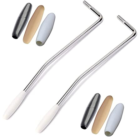 2 Pcs 5mm + 6mm Thread Tremolo Arm Whammy Bar for Fender MIM Strat Stratocaster Floyd Rose Strat Stratocaster Electric