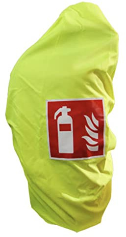 Gitterhaube gelb Schutzhaube bis 12Kg Feuerlöscher Haube Abdeckung Überzug neon von MBS-FIRE®