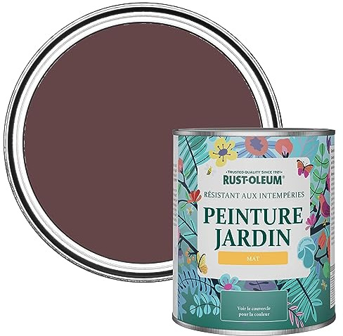 Rust-Oleum Dark Purple Mould Resistant Garden Paint in Matt Finish - Mulberry Street 750ml