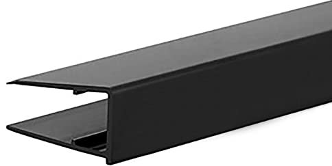 Polycarbonate End Closure Roof Sheet U-Profile Roofing End Trim (10mm, Anthracite Grey)