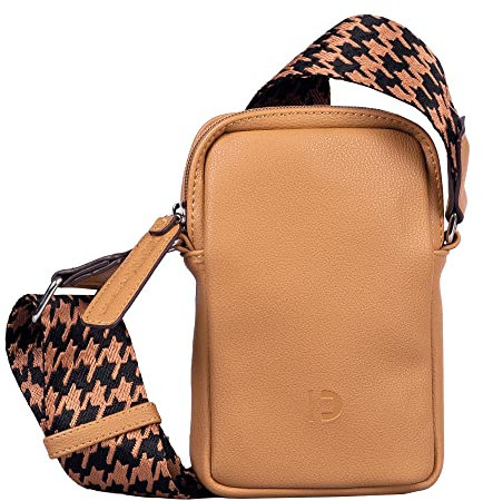 DENIM TOM TAILOR bags Abbie Damen Handytasche Umhängetasche Klein Braun