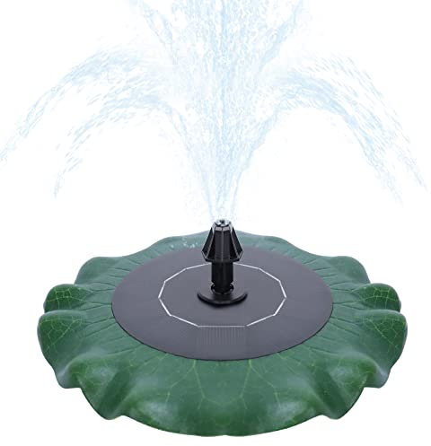 NAIZY Pompa solare per laghetto, fontana solare da 1,4 W, con diverse modalità, fontana da giardino, fontana da giardino, per esterni, decorazione da giardino, laghetto da giardino, forma di loto