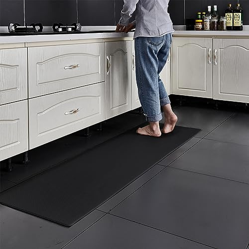 7VSTOHS Alfombra de Cocina, Resistente Anti Fatiga de PVC Alfombras de Cocina, Impermeable, Antideslizante, Lavable Resistente Aceite de Cuero Alfombra de Cocina para la Cocina, Comedor, Sala de Estar