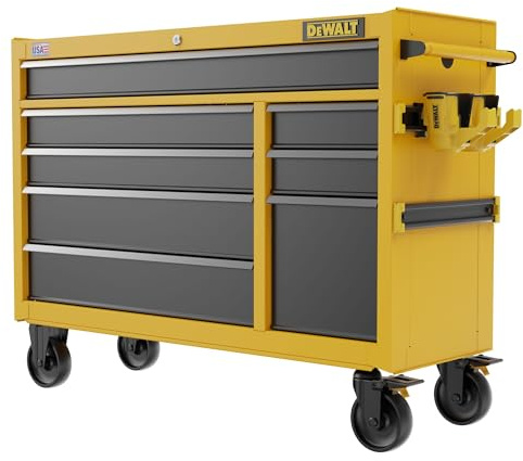 DEWALT Rolling Tool Chest with 8 Drawers, 52 Inch, 100lb Drawer Capacity, DEWALT Workshop Storage System Compatible (DWST52082)