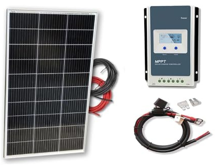 Kit 150W PRO con regulador MPPT 12V panel solar placa monocristalina células PERC de alta eficiencia para caravanas autocaravanas