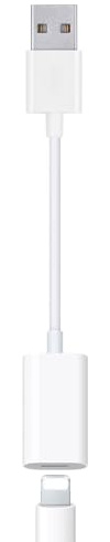 Fidioto USB Male to Lightning Female Audio Adapter Cable Type A to Lightning Dongle Converter Support Volume Control Mic Compatible with MacBook Computer PC Headphone,Earphones, Earbuds, and More