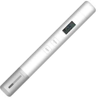 vreplrse Praktischer pH Stift Tester für genaue Wasserüberwachung ABS Aquarium Wassertest Tester Professioneller Wassertester pH Meter, Weiß, TDS Stift