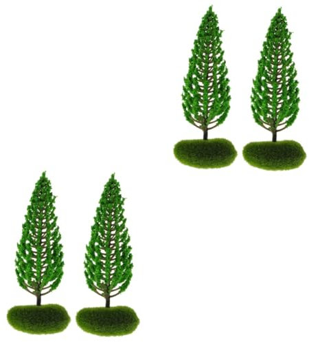 SEWACC 2sets Miniatur Diorama Baum Modell Sand Tabelle Gefälschte Baum Mini Szene Layout Modell Anlage Schmuck 2 Stücke * 2
