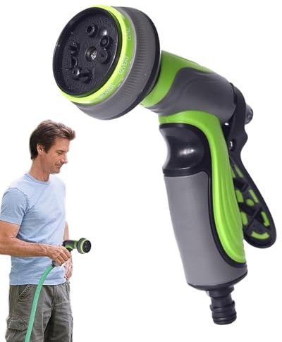 Gartendüse – verstellbare Wassersprühdüse, Hochdruck-Gartenschlauchaufsatz | Durablee Watering Patterns Gartenschlauchsprüher, Wasserdüse zum Bewässern von Pflanzen, Reinigen von Autos und für den Auß