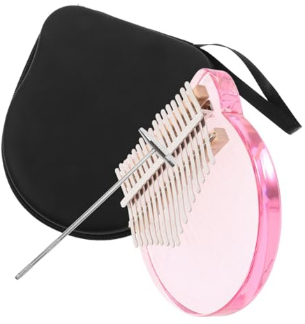 JOINPAYA Tragbares Daumenklavier 17 Tasten Kalimba aus Acryl mit Präzisem Klang für Schule und Familie Musikalisches Fingerklavier Anfänger Geeignet