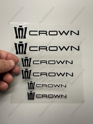 Crown Caliper Sticker High Temperature Resistant Sticker Cool Rake Caliper Cover Waterproof Sticker Brake Caliper (Black)