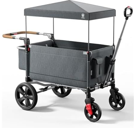 Seitlicher Reißverschluss für Wagen, Camping, Push-Pull-Lenker, einfacher Zugriff, Front-Reißverschluss, abnehmbare Schutzdach