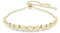 Swarovski Imber Tennis bracelet, Mixed round cuts, White, Gold-tone plated