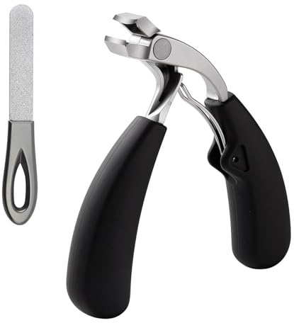 Tronchesi per Unghie Piedi,Tagliaunghie Professionale,Set Tagliaunghie Professionale,Tagliaunghie in Acciaio Inox Inossidabile Con 1 File,Per Le Unghie Dei Piedi O Incarnite E Unghie Mani (Nero)