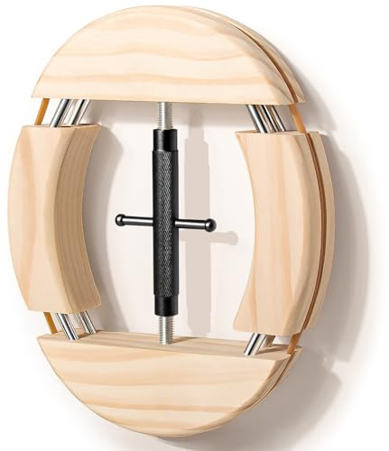 4 Way Hat Stretcher, Upgraded Wooden Hat Stretchers for Fitted Hats, Stretched Size 6 7/8 to 8 1/2, Hats Stretcher Fits All Kind of Caps - Lever Principle, Extender Widener for Baseball Cowboy Caps