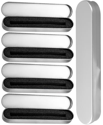 STOBOK 5pcs Premium Tinplate Pen Box Metal Pen Container for Home Student Storage Elegant Rectangular Design