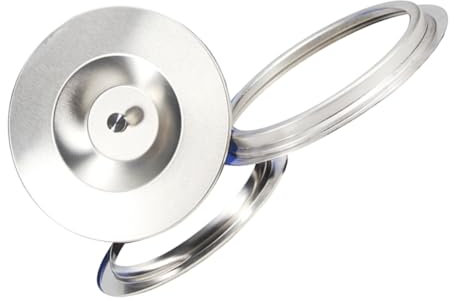 Cabilock 1 Jeu couvercle poubelle de cuisine couche compacteur drain petite poubelle voiture Couler sans compost double poubelle bac automatique Acier inoxydable Silver