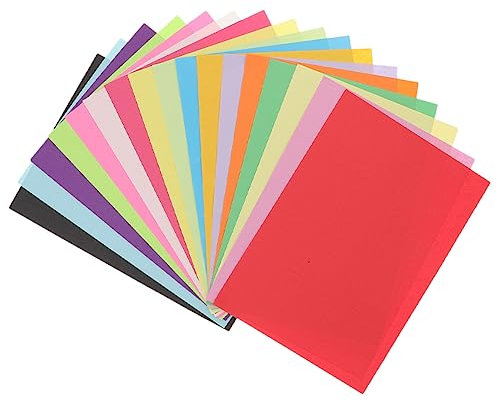 VILLCASE 200 Blatt Handgeschöpftes Origami-bastelset Buntes Scrapbook-papier Für Kinder Leicht Zu Falten Und Zu Schneiden