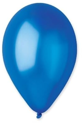 CHIANESE 100pz Palloncini Professionali 30cm Metal Blu, Palloncini Metallizzati per Compleanno, Matrimonio, Anniversari, Feste, Palloncini Grandi