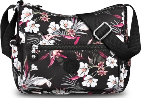 VOBUKE Borsa Tracolla Donna Impermeabile Nylon Borse Spalla con Tracolla Regolabile Multitasche Borsetta Tracolla Casual Moda Borsa Messenger Cerniera Crossbody Bag per Viaggio Shopper Sportiva Scuola