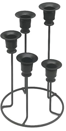 XAGMODSHN Candele Candel Partner 5 Rama República Candelabro Cumpleaños Vacaciones