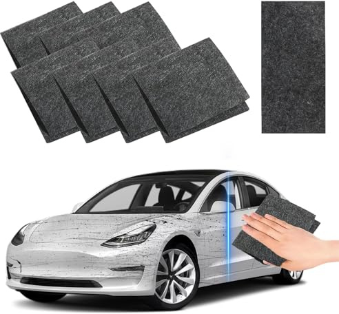 SORAYUXI 8 Stück Nano Sparkle Tuch, Nanomagic Tuchs Kratzer Entferner Auto,Entfernt Effektiv Autokratzer, Wasserflecken & Farbreste, Lackpflege
